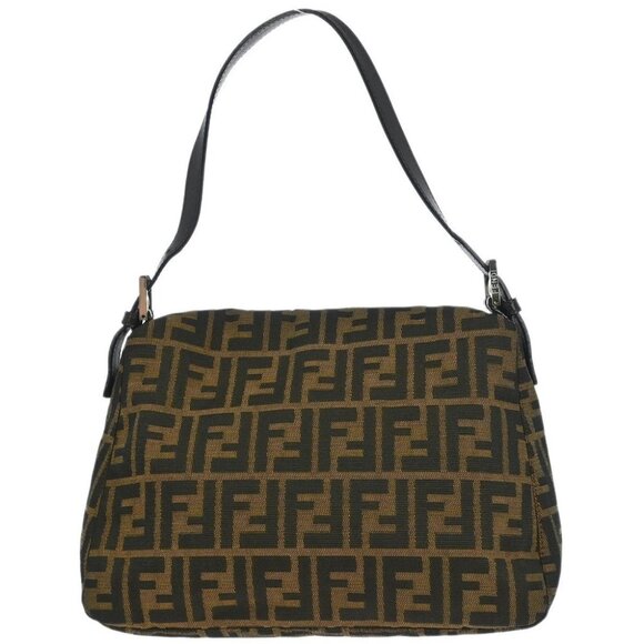 Fendi Brown Canvas Zucca Mamma Baguette Handbag 2308-26325-008 155331 - Picture 2 of 10